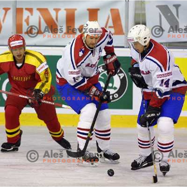 Nik Zupancic of Slovenia Ice-Hockey team during World Championship group B in Ljubljana, Slovenia on April 2001