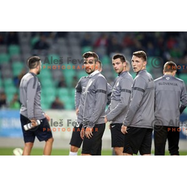 Slovenia National football team during practice session at Stozice Stadium, Ljubljana on November 11, 2014