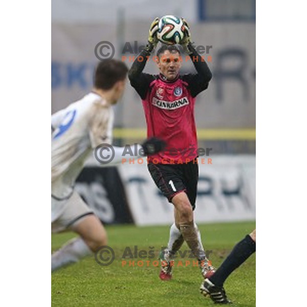 Amel Mujcinovic of Celje in action during football match Domzale-Celje in round 20 of Prva liga Telekom Slovenije, played in Domzale Sports Park, Slovenia on December 6,2014