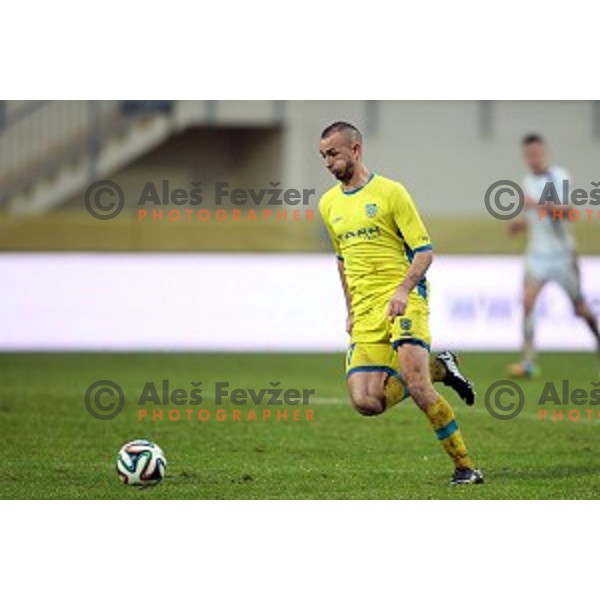 Benjamin Morel of Domzale in action during football match Domzale-Celje in round 20 of Prva liga Telekom Slovenije, played in Domzale Sports Park, Slovenia on December 6,2014