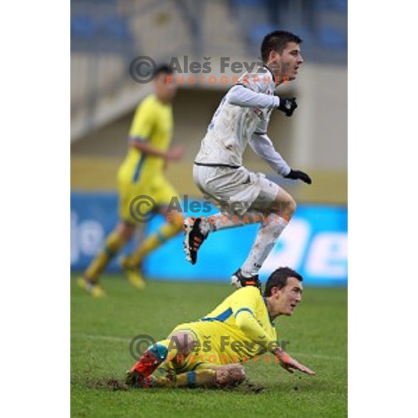 Kenan Horic of Domzale in action during football match Domzale-Celje in round 20 of Prva liga Telekom Slovenije, played in Domzale Sports Park, Slovenia on December 6,2014