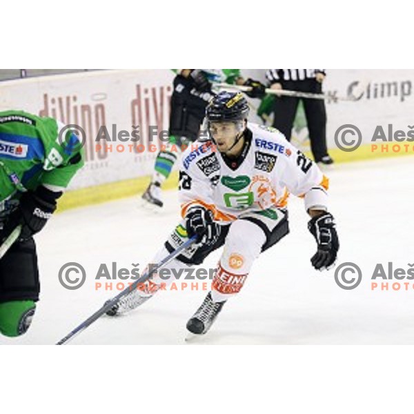Ales Kranjc of Moser Medical Graz 99ers in action during ice-hockey match Telemach Olimpija-Moser Medical Graz 99ers in EBEL league 2015/2016 in Tivoli Hall, Ljubljana, Slovenia on January 5, 2016