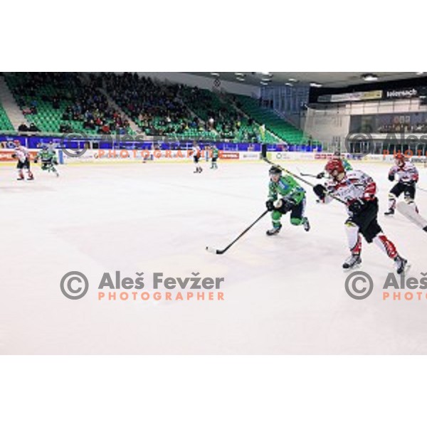 action during ice-hockey match Telemach Olimpija - SIJ Acroni Jesenice in the Final of Slovenian Championship, Tivoli Hall, Ljubljana, Slovenia on March 28, 2016