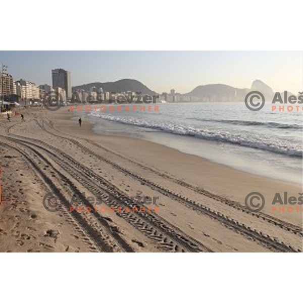 Copacabana beach ,Rio de Janeiro 2016 Olympic games , Brasil on August 6, 2016