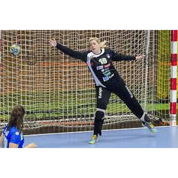 Misa Marincek (16) in action during Women’s World Cup qualification handball match between Slovenia and Croatia in Golovec Hall, Celje on June 15th, 2017