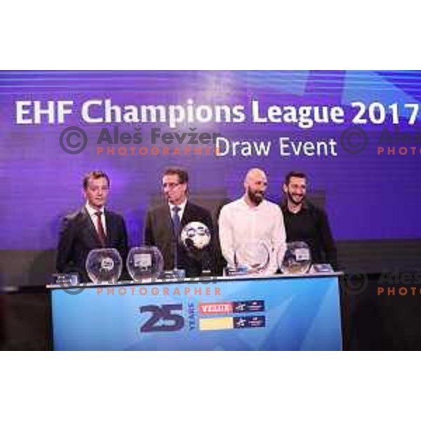 EHF Champions league group stage draw at Ljubljana Castle, Slovenia on June 30, 2017