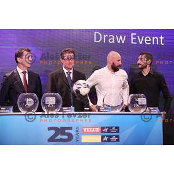 EHF Champions league group stage draw at Ljubljana Castle, Slovenia on June 30, 2017