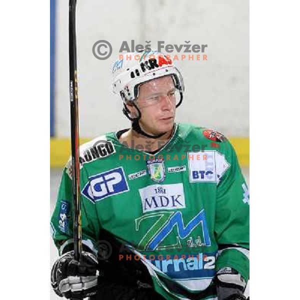 Muric at match ZM Olimpija- EHC Liwest Linz in Ebel league,played in Ljubljana (Slovenia) 23.11.2007. Linz won the game 4:3. Photo by Ales Fevzer 