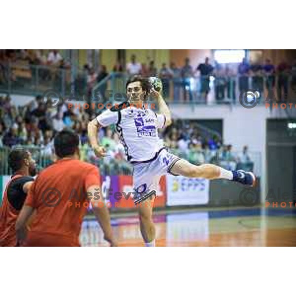 Sivic Adnan in action during friendly handball game between Maribor and Paris SG in Tabor Hall, Maribor, Slovenia on August 11, 2017