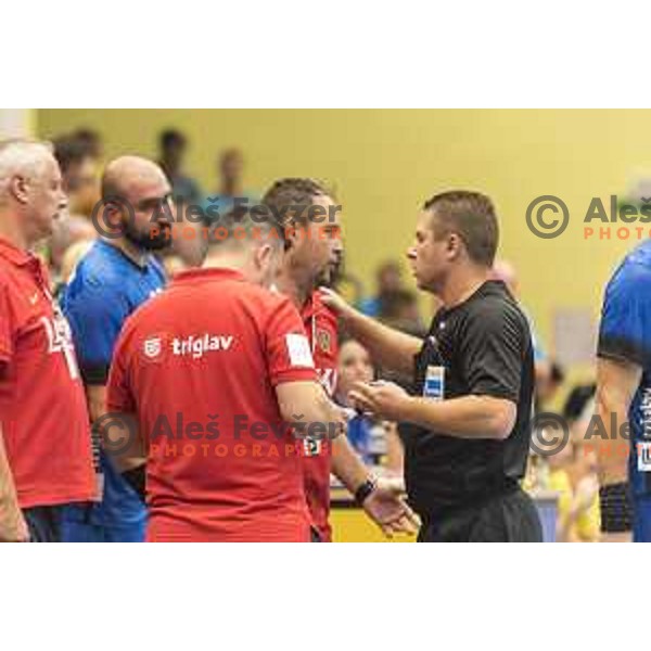 Branko Tamse in action during SEHA League match between Gorenje Velenje and Celje PL, in Red Hall, Velenje on August 30th, 2017