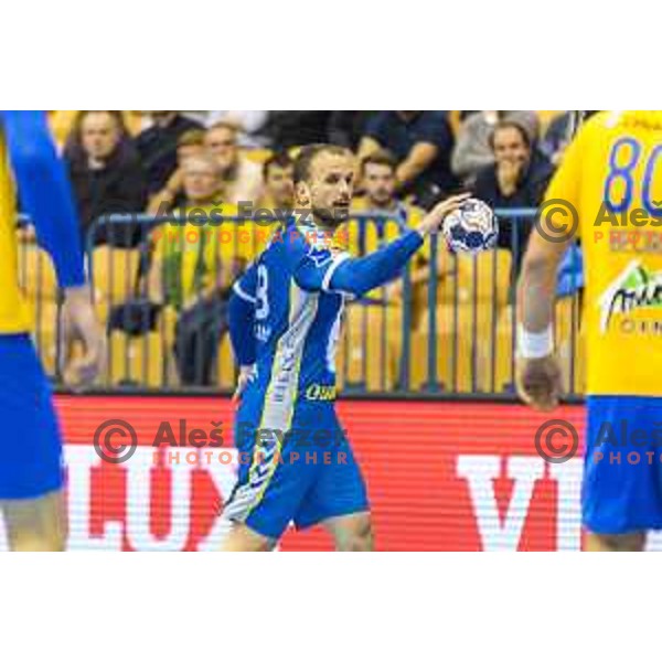 Kielce’s Uros Zorman (23) in action during EHF Champions League match between Celje PL (Slovenia) and PGE Vive Kielce (Poland) in Zlatorog Hall, Celje on September 30th, 2017