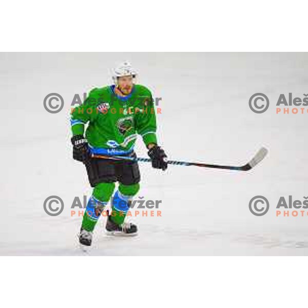 Bostjan Groznik of SZ Olimpija in action during Alps League ice-hockey match between SZ Olimpija and Red Bulls Salzburg 2 in Tivoli Hall, Ljubljana, Slovenia on December 28, 2017