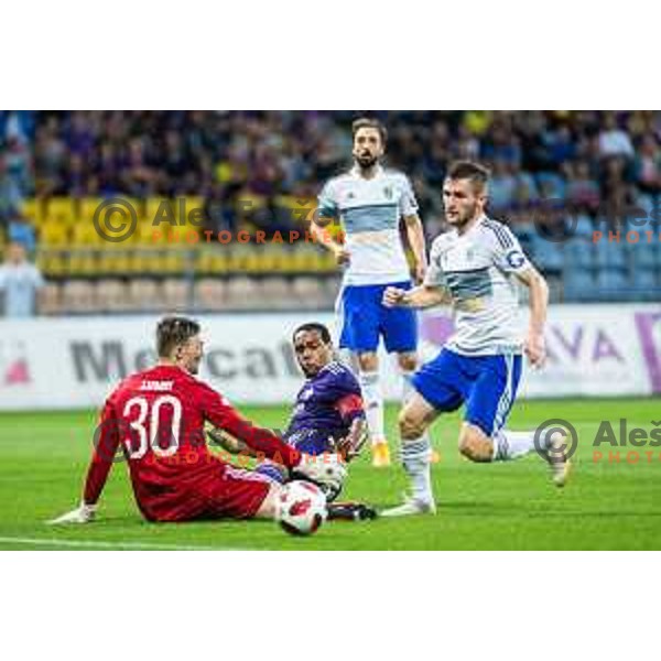 Marcos Tavares in action during 2nd qualifying round of UEFA Europe League 2018/19 soccer match between Maribor and Chikhura, played in Ljudski vrt, Maribor, Slovenia on August 2, 2018