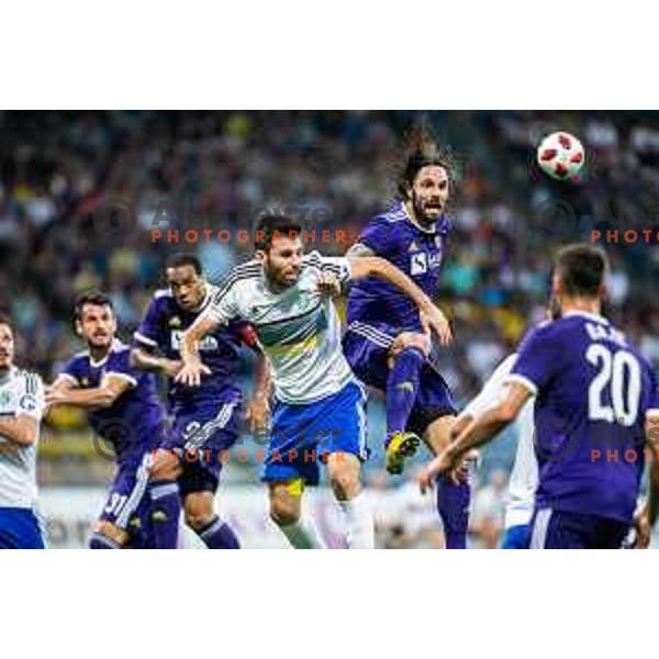 Marko Suler in action during 2nd qualifying round of UEFA Europe League 2018/19 soccer match between Maribor and Chikhura, played in Ljudski vrt, Maribor, Slovenia on August 2, 2018