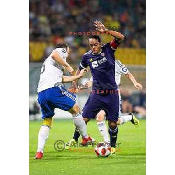 Marcos Tavares of Maribor in action during 2nd qualifying round of UEFA Europe League 2018/19 soccer match between Maribor and Chikhura, played in Ljudski vrt, Maribor, Slovenia on August 2, 2018