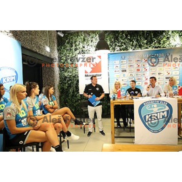 Krim Mercator press conference before 2018-2019 handball season in Ljubljana, Slovenia on August 16, 2018