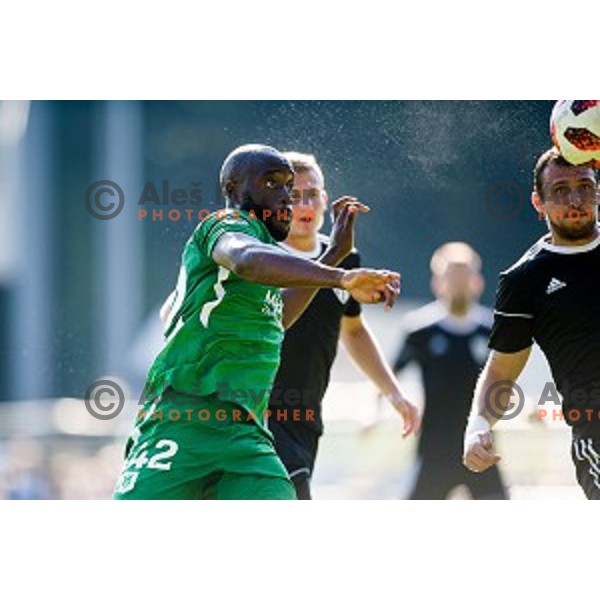 Jucie Lupeta in action during Prva liga Telekom Slovenije football match between Mura and Olimpija, Fazanerija, Murska Sobota, Slovenia on September 16, 2018