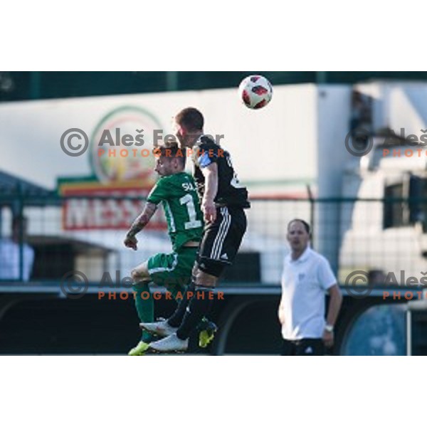 Asmir Suljic in action during Prva liga Telekom Slovenije football match between Mura and Olimpija, Fazanerija, Murska Sobota, Slovenia on September 16, 2018