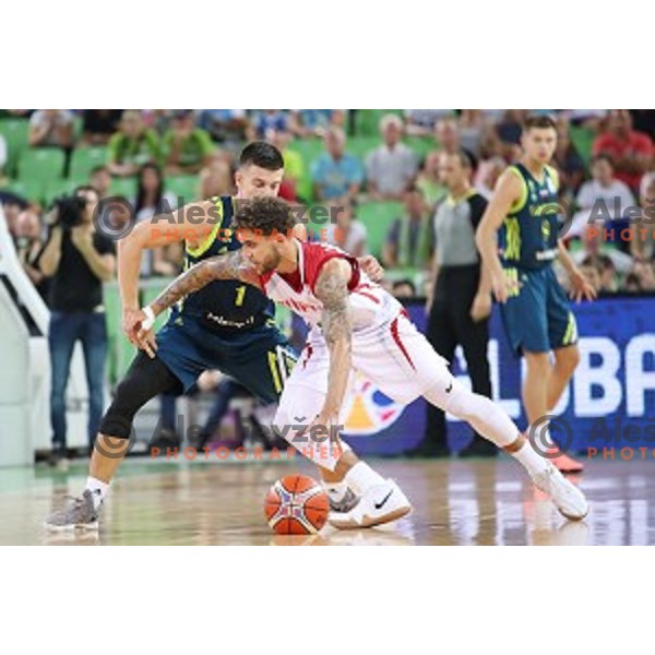 action during FIBA Basketball World Cup 2019 European Qualifiers match between Slovenia and Turkey in Ljubljana, Slovenia on September 17, 2018