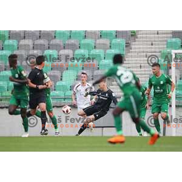 action during Slovenian Cup 2018- 2019 football match between Olimpija and Triglav in SRC Stozice, Ljubljana on September 20, 2018