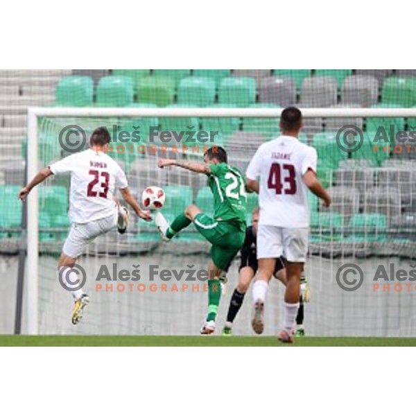 Ivan Lendric in action during Slovenian Cup 2018- 2019 football match between Olimpija and Triglav in SRC Stozice, Ljubljana on September 20, 2018