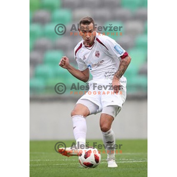 Marko Gajic in action during Slovenian Cup 2018- 2019 football match between Olimpija and Triglav in SRC Stozice, Ljubljana on September 20, 2018