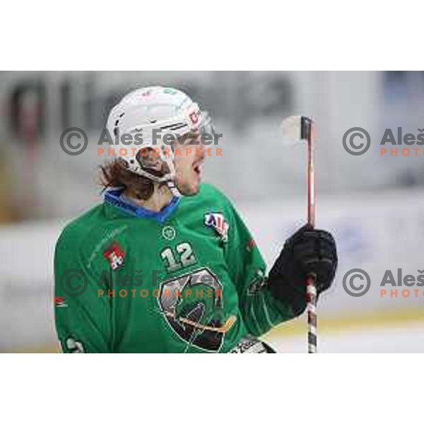 Janez Orehek of SZ Olimpija in action during Alps League ice-hockey match between SZ Olimpija and Milano Rossoblu in Tivoli Hall, Ljubljana, Slovenia on September 23, 2018