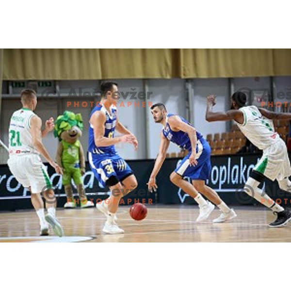 during Slovenian SuperCup basketball match between Petrol Olimpija and Sixt Primorska in Tivoli Hall, Ljubljana on September 24,2018