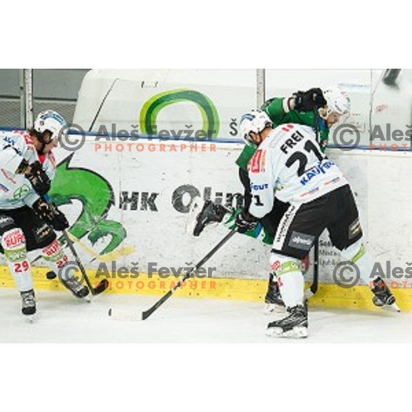 Saso Rajsar in action during Alps league ice hockey match between HK SZ Olimpija and Rittner Buam , Tivoli hall, Ljubljana, Slovenia on September 29, 2018