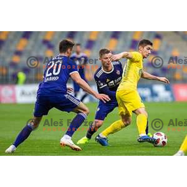 Adam Gnezda Cerin of Domzale in action during soccer match between Maribor and Domzale, Round 1 of Slovenian Cup 2018/19 quarterfinal, played in Ljudski vrt, Maribor, Slovenia on October 23, 2018