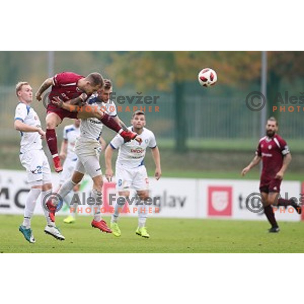 action during Prva Liga Telekom Slovenije 2018/2019 football match between Triglav and Celje in Kranj on October 27, 2018
