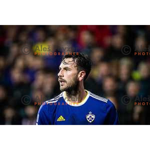 Amir Dervisevic in action during soccer match between Maribor and Olimpija, Round 14 of PLTS 2018/19, played in Ljudki vrt, Maribor, Slovenia on October 27, 2018