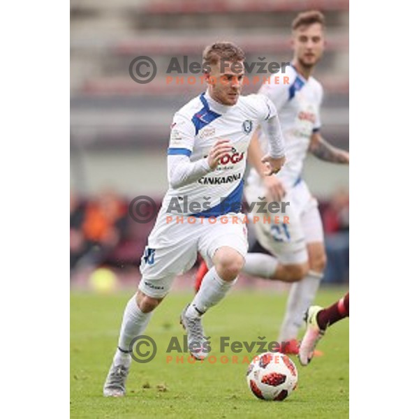 Rudi Pozeg Vancas of Celje in action during Prva Liga Telekom Slovenije 2018/2019 football match between Triglav and Celje in Kranj on October 27, 2018
