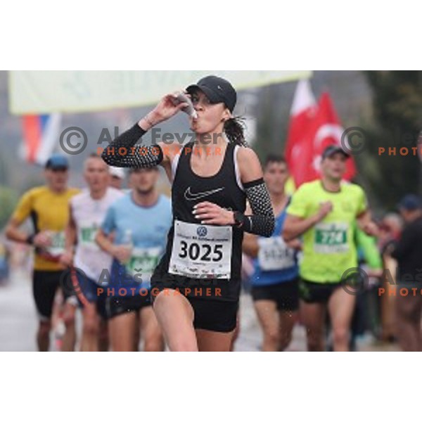 Lea Krsinar (SLO) at 23. Volkswagen Ljubljana marathon, Slovenia on October 28, 2018