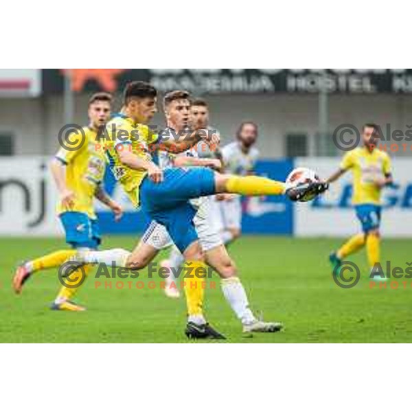 Luka Zahovic in action during soccer match between Celje and Maribor, Round 15 of PLTS 2018/19, played in Arena Z’dezele, Celje, Slovenia on November 4, 2018