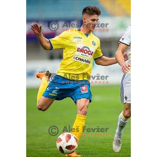 Jan Andrejasic in action during soccer match between Celje and Maribor, Round 15 of PLTS 2018/19, played in Arena Z’dezele, Celje, Slovenia on November 4, 2018