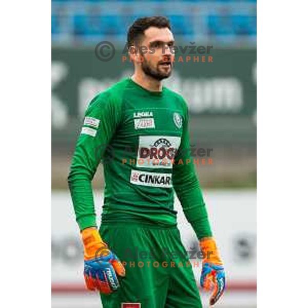 Matjaz Rozman in action during soccer match between Celje and Maribor, Round 15 of PLTS 2018/19, played in Arena Z’dezele, Celje, Slovenia on November 4, 2018
