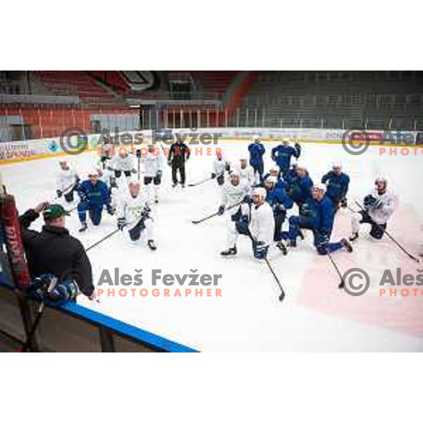 Slovenia ice-hockey team practice session in Podmezakla Hall, Jesenice on November 6, 2018