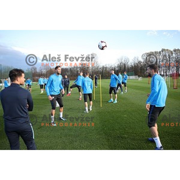 Amir Dervisevic of Slovenia National Football team during practice session in NNC Brdo on November 12, 2018