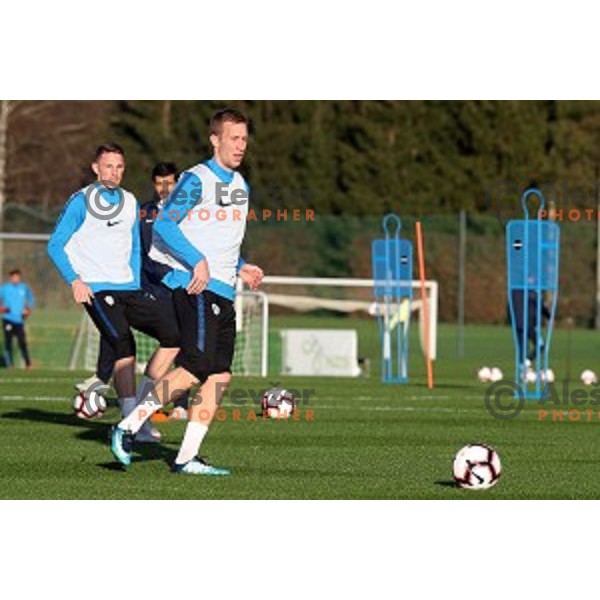 Robert Beric of Slovenia National Football team during practice session in NNC Brdo on November 12, 2018