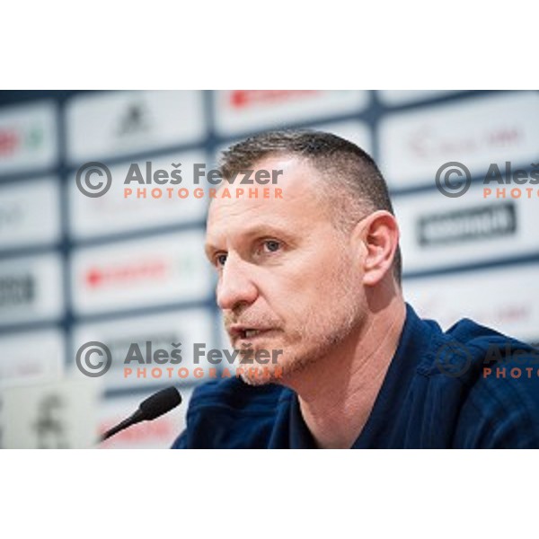 Rado Trifunovic during the press conference before the FIBA Basketball World Cup 2019 European qualifiers , Austria Trend Hotel, Ljubljana, Slovenia on November 23, 2018