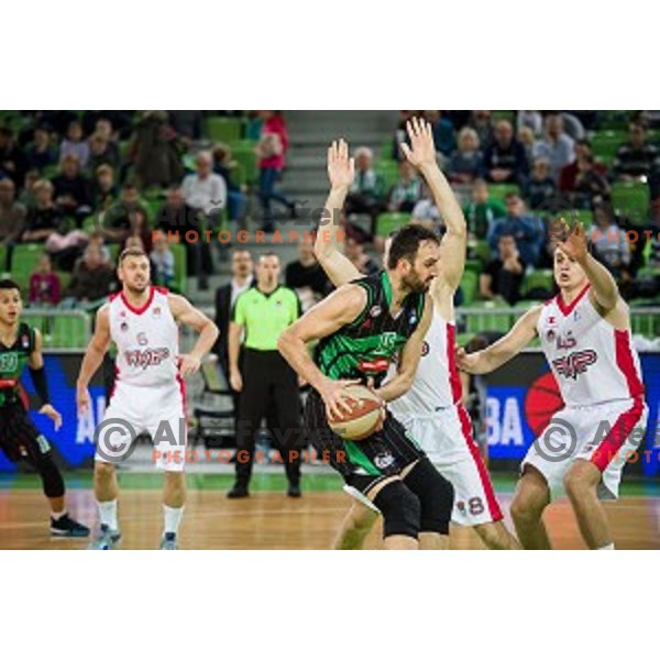 Mirza Begic in action during ABA Liga basketball match between Petrol Olimpija and FMP, Stozice Arena, Ljubljana, Slovenia on November 24, 2018