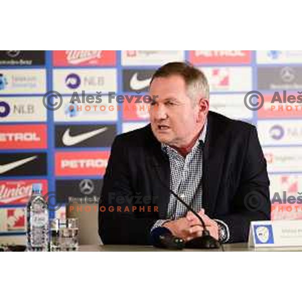 Matjaz Kek, new head coach of Slovenian National Football team during press conference in NNC, Brdo, Slovenia on November 27, 2018