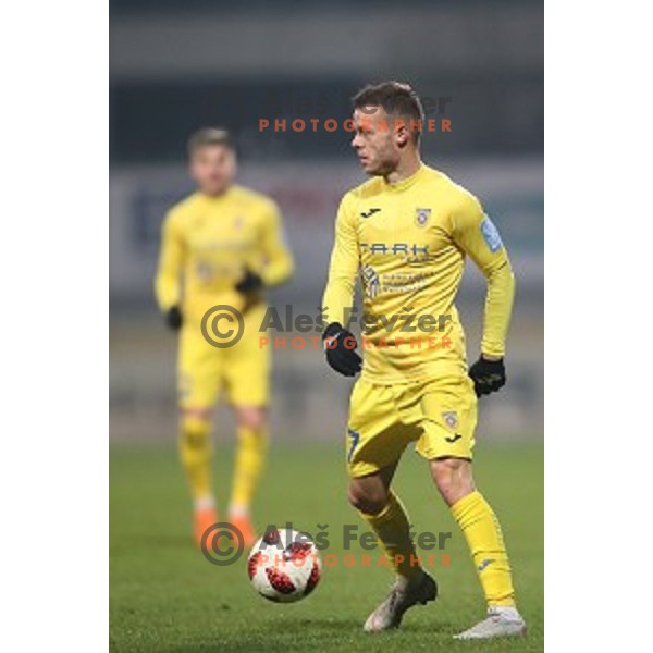 Dejan Lazarevic in action during Prva liga Telekom Slovenije 2018-2019 football match between Domzale in Maribor in Domzale Sport Park on December 1, 2018