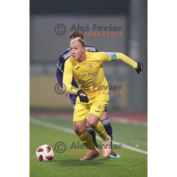 Senijad Ibricic in action during Prva liga Telekom Slovenije 2018-2019 football match between Domzale in Maribor in Domzale Sport Park on December 1, 2018
