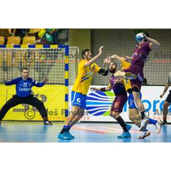 in action during handball match between Celje PL and Nantes, Velux EHF Champions League 2018/19, played in Zlatorog Arena, Celje, Slovenia on December 2, 2018