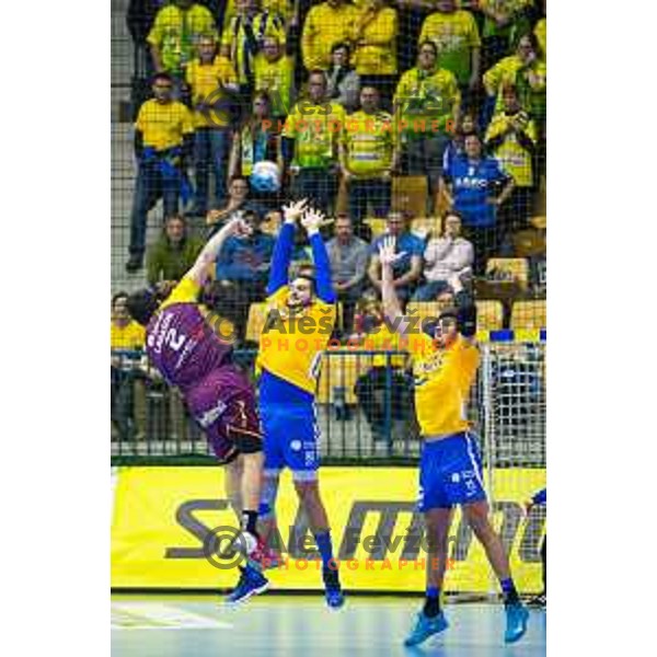 in action during handball match between Celje PL and Nantes, Velux EHF Champions League 2018/19, played in Zlatorog Arena, Celje, Slovenia on December 2, 2018