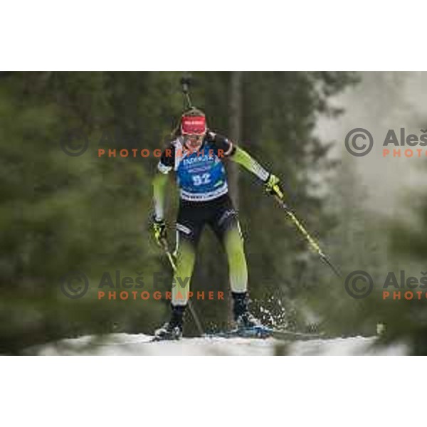 Ladies 15 km Individual at Pokljuka World Cup Biathlon race, Slovenia on December 6, 2018