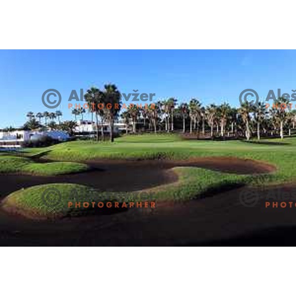 Golf Sur was built on volcanic soil 1987 and has 27 holes close to the sea at Tenerife, Canary Islands on November 29, 2018