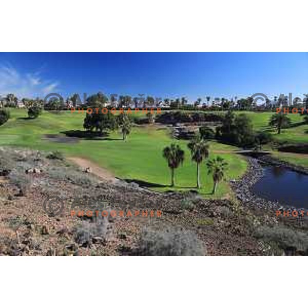 Golf Sur was built on volcanic soil 1987 and has 27 holes close to the sea at Tenerife, Canary Islands on November 29, 2018